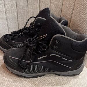 Lands' End Men's Black and Gray Outdoor Boots